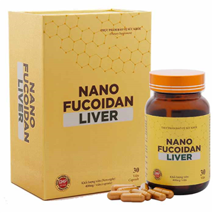 Nano Fucoidan Liver - Hỗ trợ điều trị ung thư gan, Hộp 30 viên