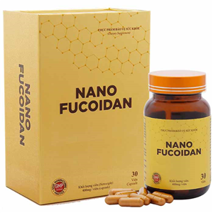 Nano Fucoidan - tăng cường miễn dịch, hỗ trợ điều trị ung thư. Hộp 30 viên