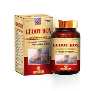Guoot Rox 50 viên, hỗ trợ giảm triệu chứng sưng đau khớp do gout